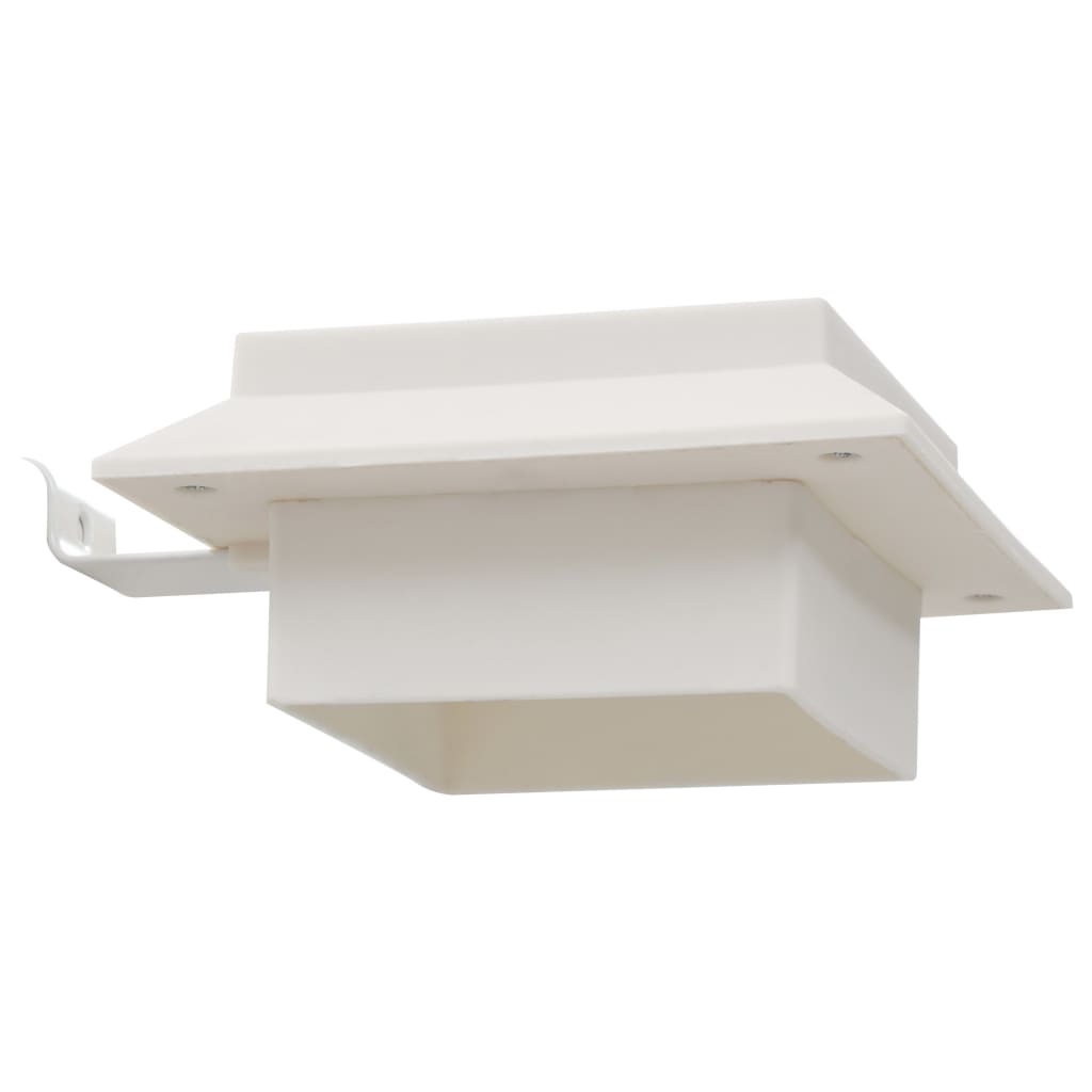 Solar-Außenleuchten 12 Stk. LED Quadratisch 12 cm Weiß