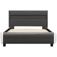 Thumbnail for LED-Bettgestell Anthrazit Kunstleder 100x200 cm
