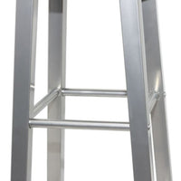 Thumbnail for Barhocker 4 Stk. Silbern und Braun MDF