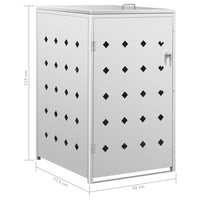 Thumbnail for Mülltonnenbox für 1 Tonne 240 L Edelstahl