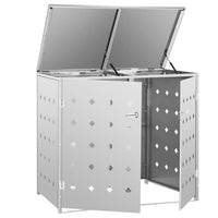 Thumbnail for Mülltonnenbox für 2 Tonnen 240 L Edelstahl