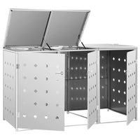 Thumbnail for Mülltonnenbox für 3 Tonnen 240 L Edelstahl