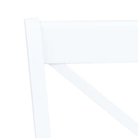 Thumbnail for Esszimmerstühle 6 Stk. Weiß Gummiholz Massiv