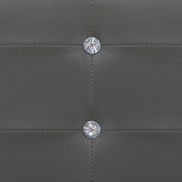 Thumbnail for Bett mit Memory-Schaum-Matratze Grau Kunstleder 120×200cm