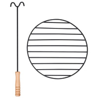 Thumbnail for Garten-Feuerschale mit Grill Edelstahl 76 cm