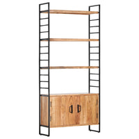 Thumbnail for Bücherregal 4 Ebenen 80x30x180 cm Massivholz Akazie