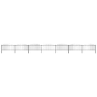 Thumbnail for Gartenzaun mit Speerspitzen Stahl (0,5 - 0,75) x 11,9 m Schwarz