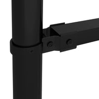 Thumbnail for Gartenzaun mit Speerspitzen Stahl (1,25 - 1,5) x 17 m Schwarz