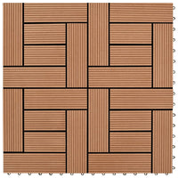 Thumbnail for 22 Stk. Terrassenfliesen 30 x 30 cm 2 qm WPC Braun