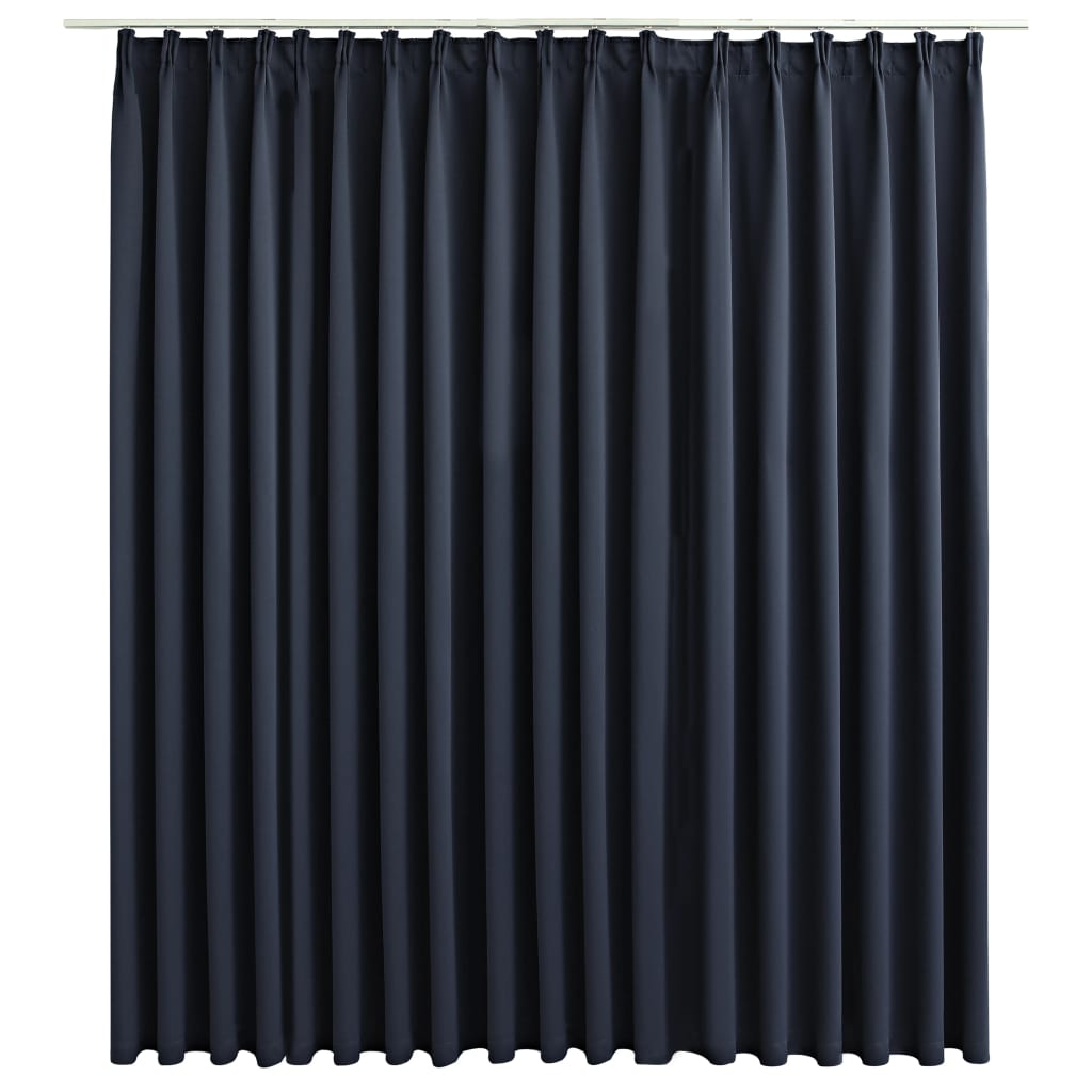Verdunkelungsvorhang mit Haken Anthrazit 290 x 245 cm