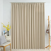 Thumbnail for Verdunkelungsvorhang mit Haken Beige 290 x 245 cm