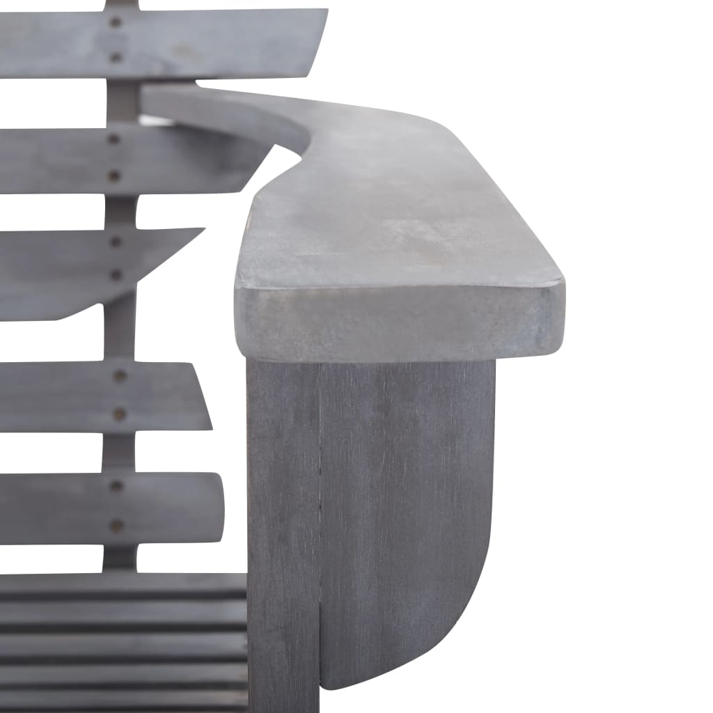 Adirondack-Stuhl Massivholz Akazie Grau