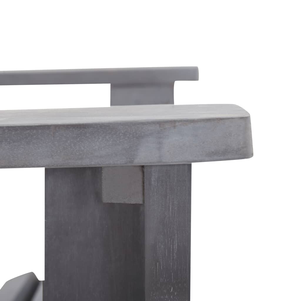 Adirondack-Stuhl Massivholz Akazie Grau