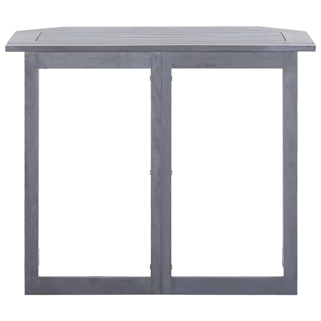 Klappbarer Balkontisch 90 x 50 x 74 cm Massivholz Akazie