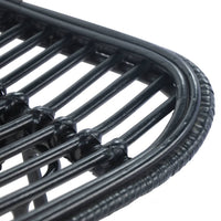 Thumbnail for Barhocker 2 Stk. Schwarz Rattan
