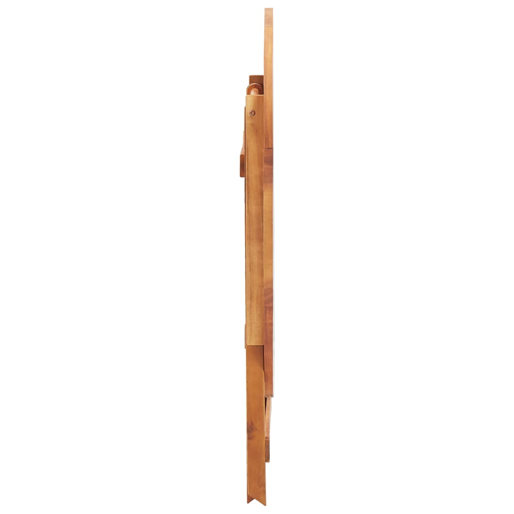Klappbarer Gartentisch 90 x 75 cm Massivholz Akazie