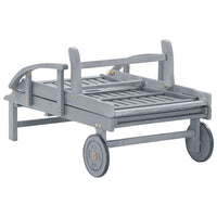 Thumbnail for Sonnenliege Grau Massivholz Akazie