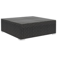 Thumbnail for 5-tlg. Garten-Lounge-Set mit Auflagen Poly Rattan Schwarz