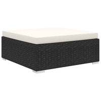 Thumbnail for 9-tlg. Garten-Lounge-Set mit Auflagen Poly Rattan Schwarz