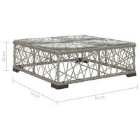 Thumbnail for 6-tlg. Garten-Lounge-Set mit Auflagen Poly Rattan Grau