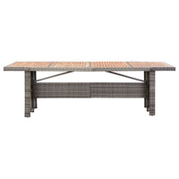 Thumbnail for 9-tlg. Garten-Essgruppe mit Auflagen Poly Rattan Grau