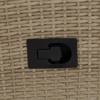 Thumbnail for Gartenstühle 2 Stk. mit Auflagen Poly Rattan Beige