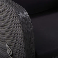 Thumbnail for Garten-Liegestühle 2 Stk. mit Auflagen Poly Rattan Schwarz