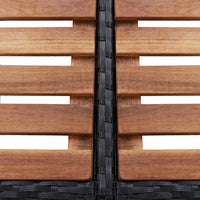 Thumbnail for Whirlpool-Umrandung Quadratisch Schwarz 268x268x55 Poly Rattan
