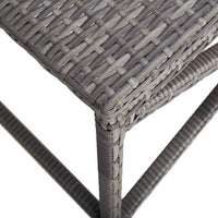 Thumbnail for Gartenbank 80 cm Poly Rattan Grau