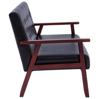 Thumbnail for 3-tlg. Sofagarnitur Schwarz Kunstleder