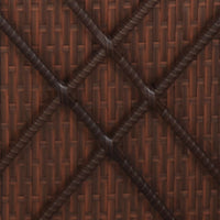 Thumbnail for Sonnenliege mit Auflage und Teetisch Poly Rattan Braun