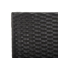 Thumbnail for Gartenbank mit Auflagen 176 cm Schwarz Poly Rattan