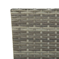 Thumbnail for Gartenbank mit Auflagen 176 cm Grau Poly Rattan