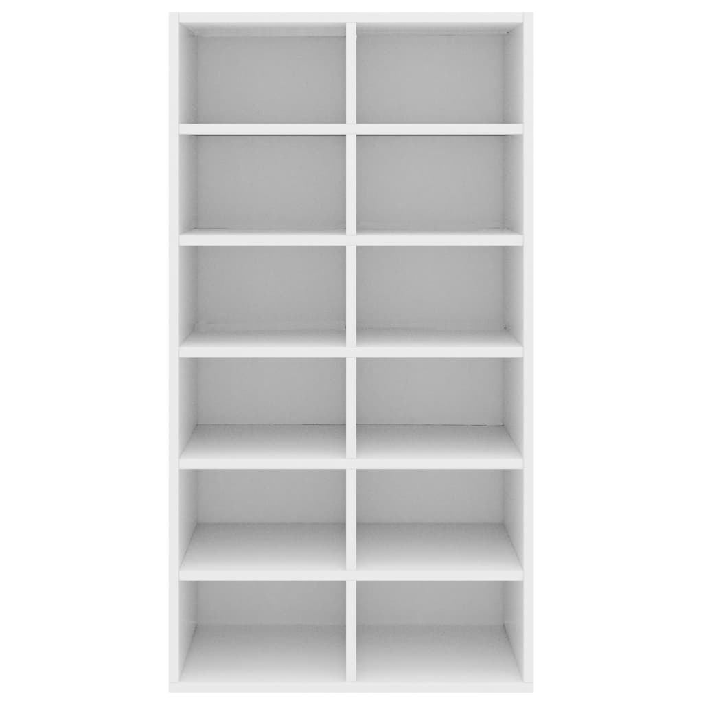 Schuhregal Weiß 54×34×100 cm Spanplatte