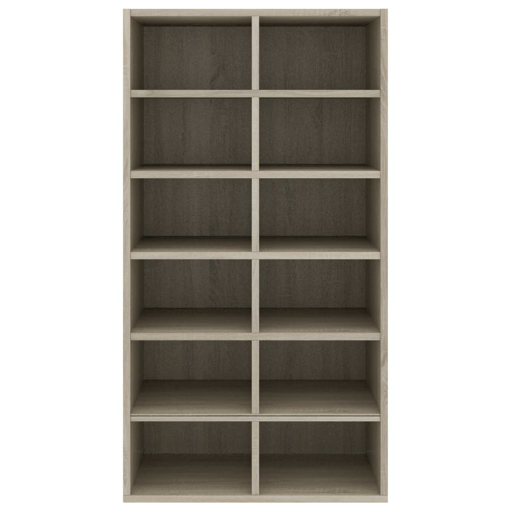 Schuhregal Sonoma-Eiche 54×34×100 cm Spanplatte