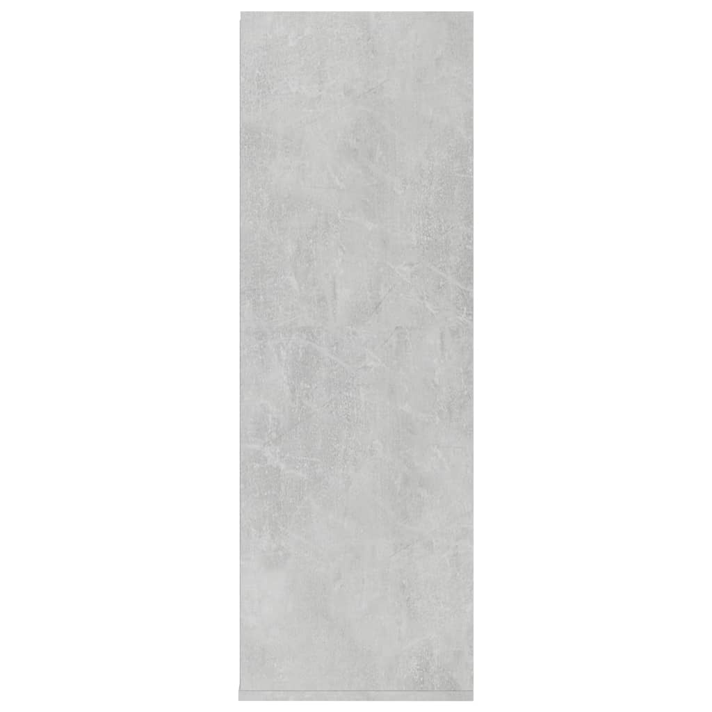 Schuhregal Betongrau 54×34×100 cm Spanplatte