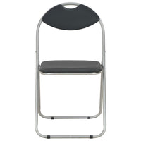 Thumbnail for Klappbare Esszimmerstühle 6 Stk. Schwarz Kunstleder