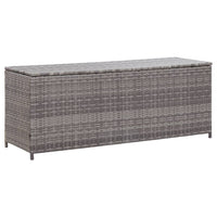 Thumbnail for Gartenbox Grau 150x50x60 cm Poly Rattan