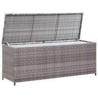 Thumbnail for Gartenbox Grau 150x50x60 cm Poly Rattan