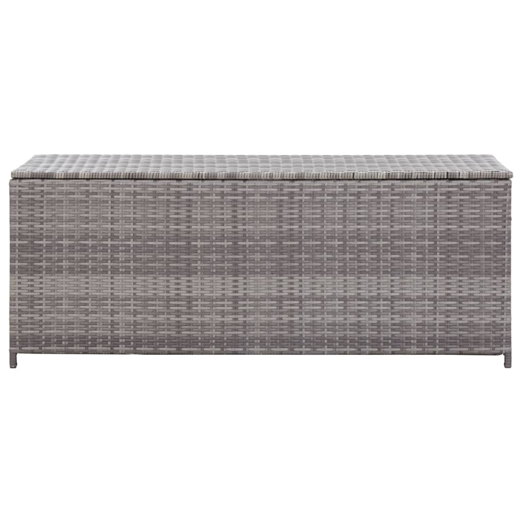 Gartenbox Grau 150x50x60 cm Poly Rattan