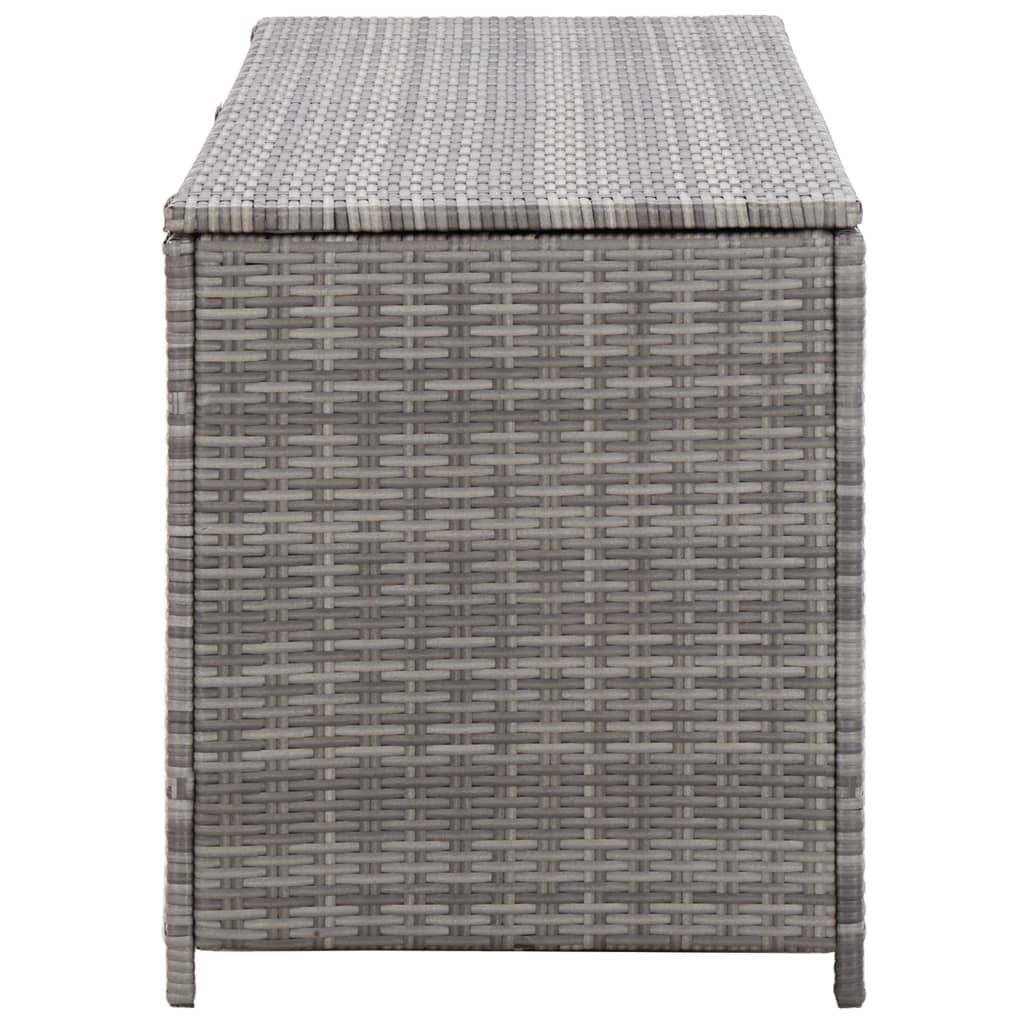Gartenbox Grau 150x50x60 cm Poly Rattan