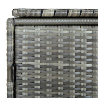 Thumbnail for Mülltonnenbox für 2 Tonnen Poly Rattan Anthrazit 148×77×111 cm