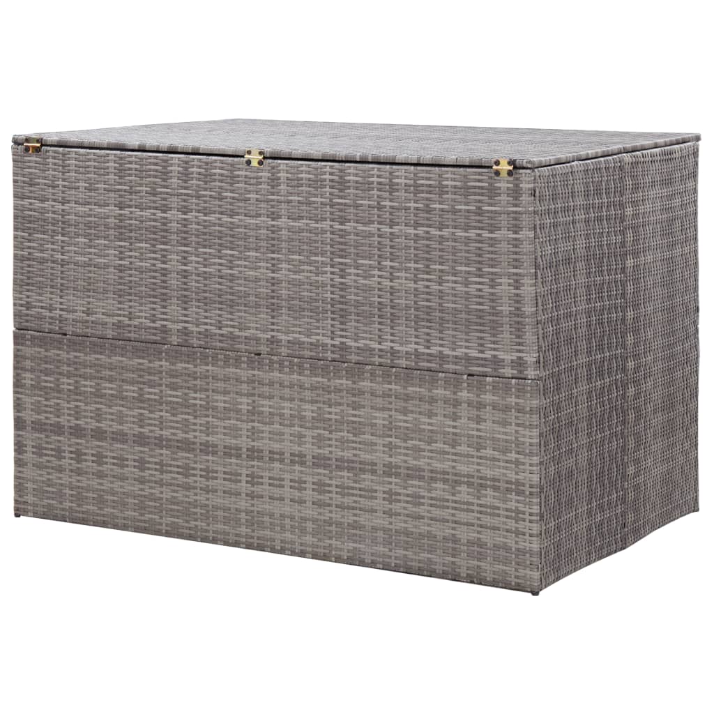 Gartenbox Grau 150x100x100 cm Poly Rattan