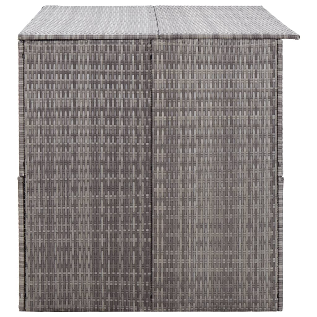Gartenbox Grau 150x100x100 cm Poly Rattan