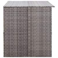 Thumbnail for Gartenbox Grau 150x100x100 cm Poly Rattan