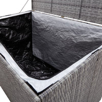 Thumbnail for Gartenbox Grau 150x100x100 cm Poly Rattan