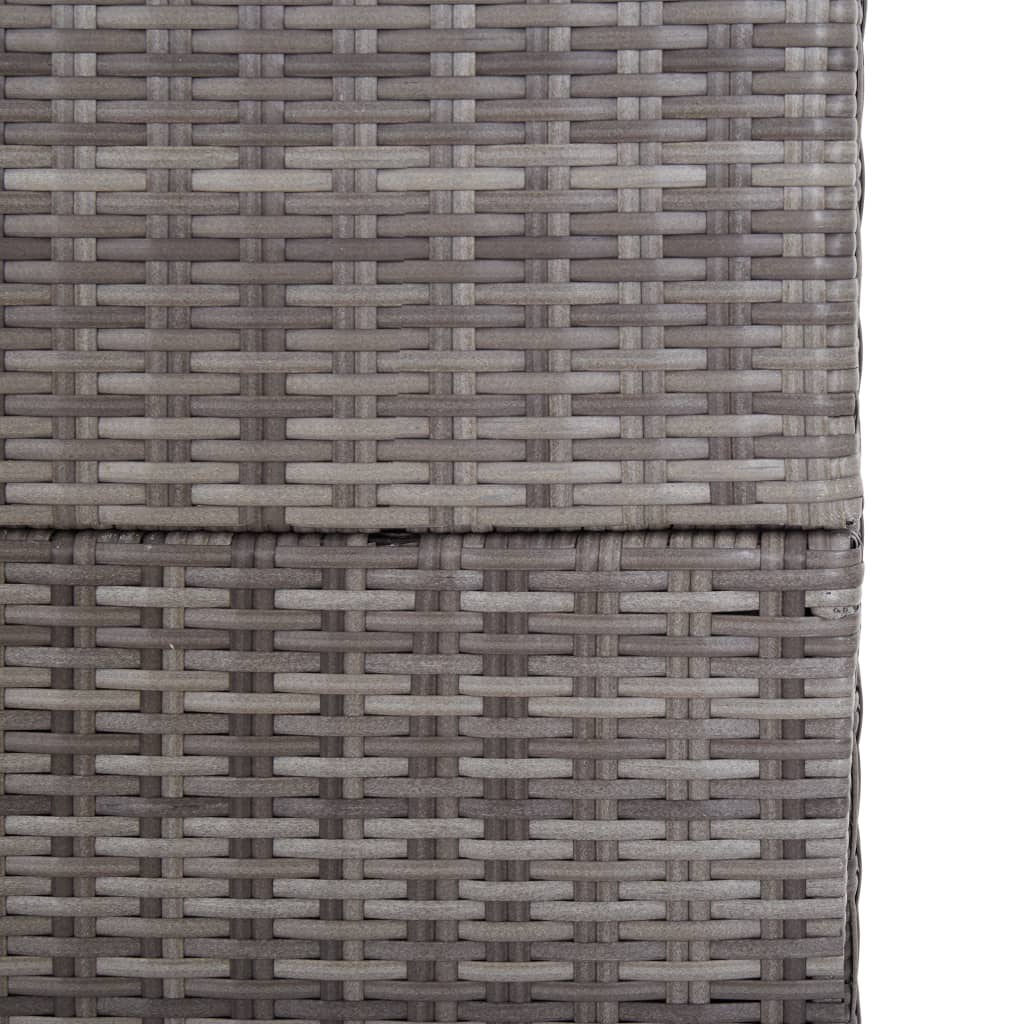 Gartenbox Grau 150x100x100 cm Poly Rattan