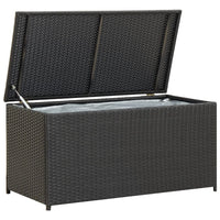 Thumbnail for Gartenbox Poly Rattan 100x50x50 cm Schwarz