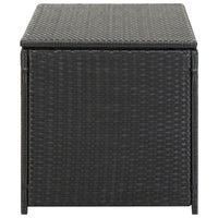 Thumbnail for Gartenbox Poly Rattan 100x50x50 cm Schwarz