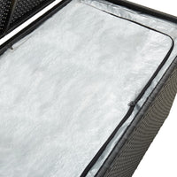 Thumbnail for Gartenbox Poly Rattan 100x50x50 cm Schwarz